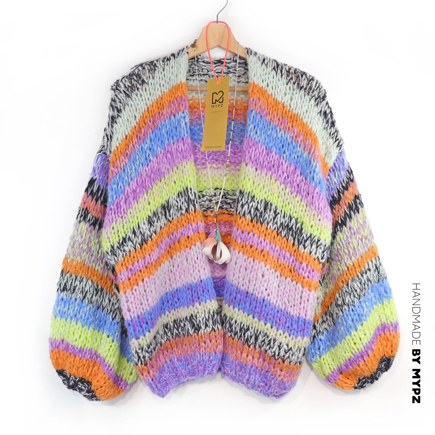 Knitting Kit – MYPZ Chunky Alpaca Cardigan Fluffy No.12 (ENG-NL-DE)