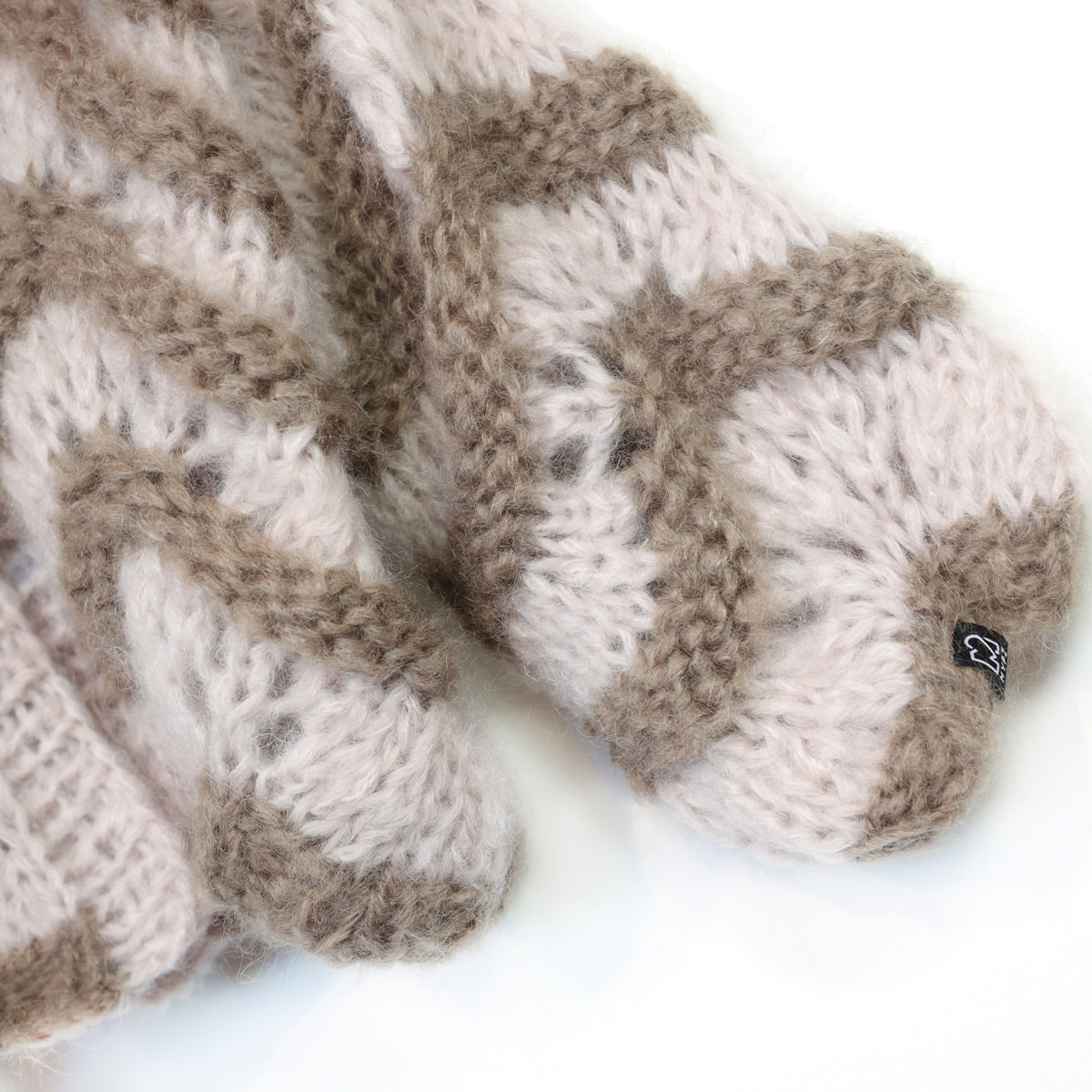 MYPZ Short Chunky Mohair Cardigan Stonies Wave