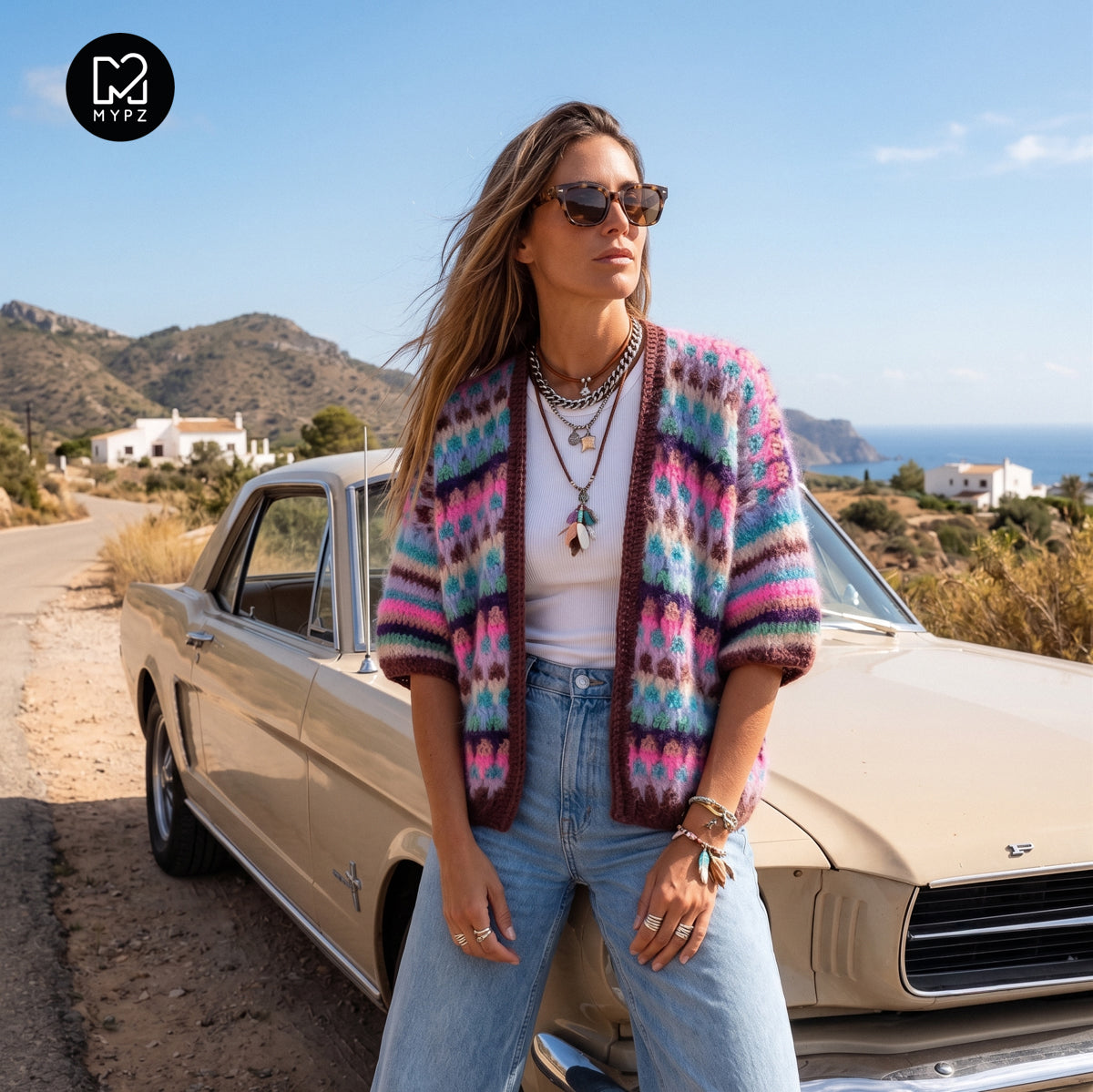 MYPZ Chunky cardigan Sprinkle