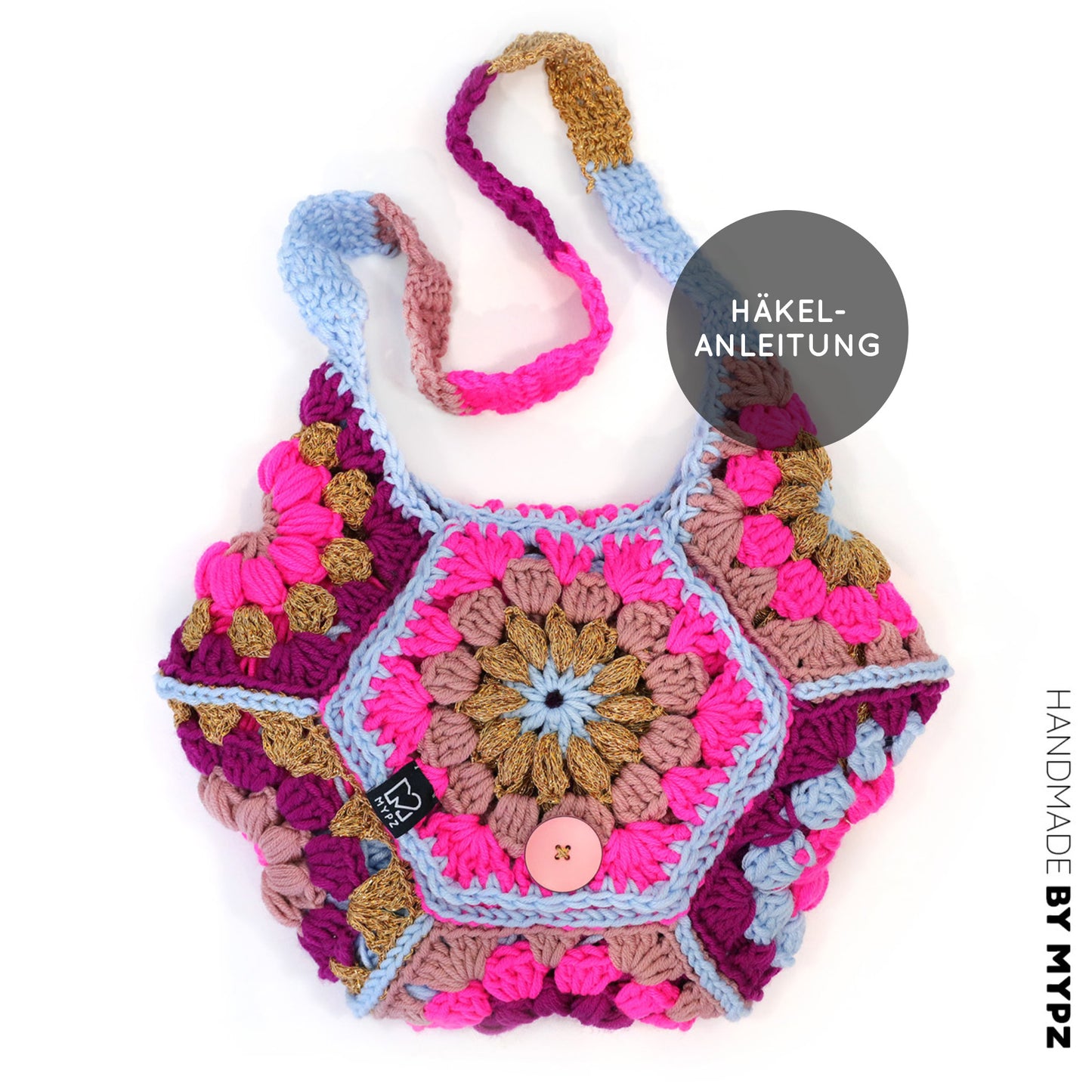 Crochet pattern - MYPZ hexagon bag Everly (ENG-NL-DE)