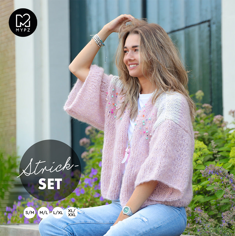 Knitting Kit – MYPZ Light Mohair Cardigan Jewel no10 (ENG-NL-DE)