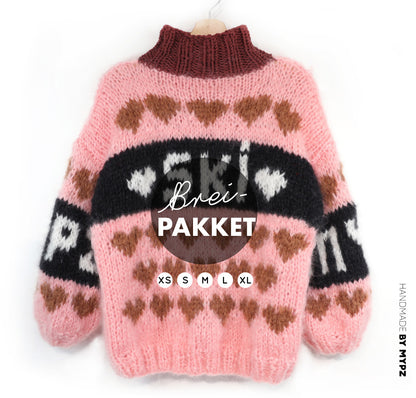 Knitting Kit – MYPZ Chunky Mohair Pullover Sugar Slopes No.9 (ENG-NL-DE)