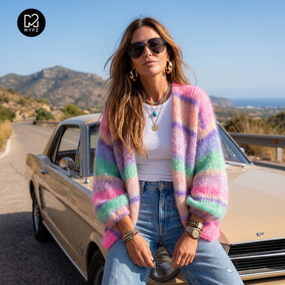 Knitting pattern – MYPZ Basic Light Mohair Cardigan Blaze & Berry No10 (ENG-NL-DE)