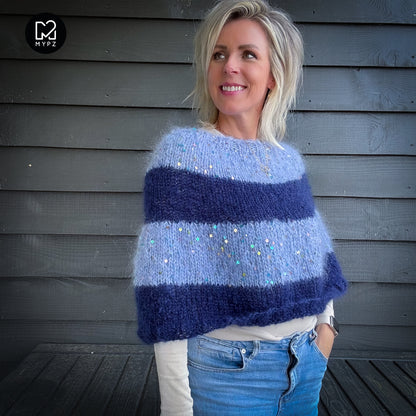 Knitting Kit – MYPZ Moonlight Sparkle Cape No8 (ENG-NL-DE)