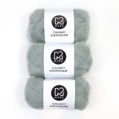 MYPZ Chunky Kidmohair DK - Green-Grey
