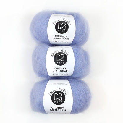 Knitting Kit – MYPZ Chunky Mohair Pullover Alpine Blue No.9 (ENG-NL-DE)