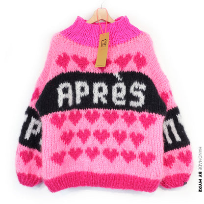 Knitting pattern – MYPZ Chunky Mohair Ski Love Pullover Pink No.9 (ENG-NL-DE)