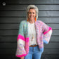 MYPZ Chunky Mohair Cardigan Flowerfields