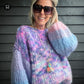 MYPZ Chunky Mohair Pullover Heliotrope