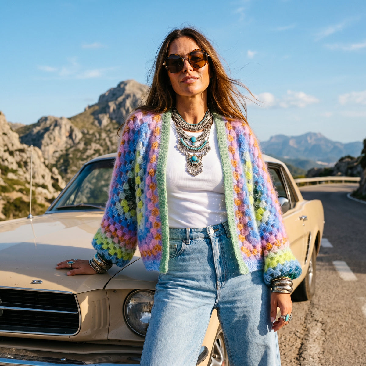 Crochet kit - MYPZ Hexagon Cardigan Lemon Garden (ENG-NL-DE)