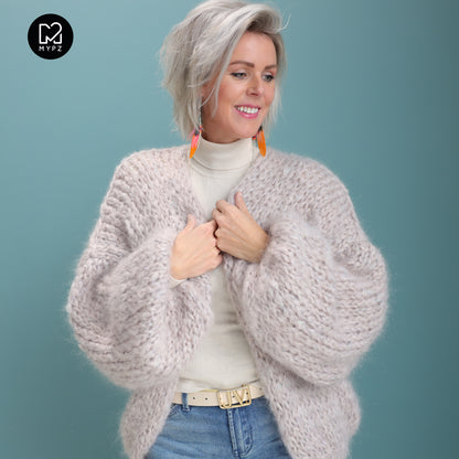 Knit pattern – MYPZ short basic chunky cardigan Sparkling No15 (ENG-NL-DE)