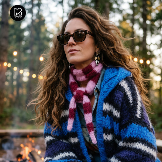 Design your own kit - Knitting Kit Scarf Sandy (ENG-NL-DE-ES-FR-IT-NO-DA-SV)