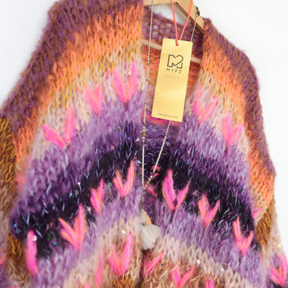 Chunky Mohair cardigan Boho Firefly