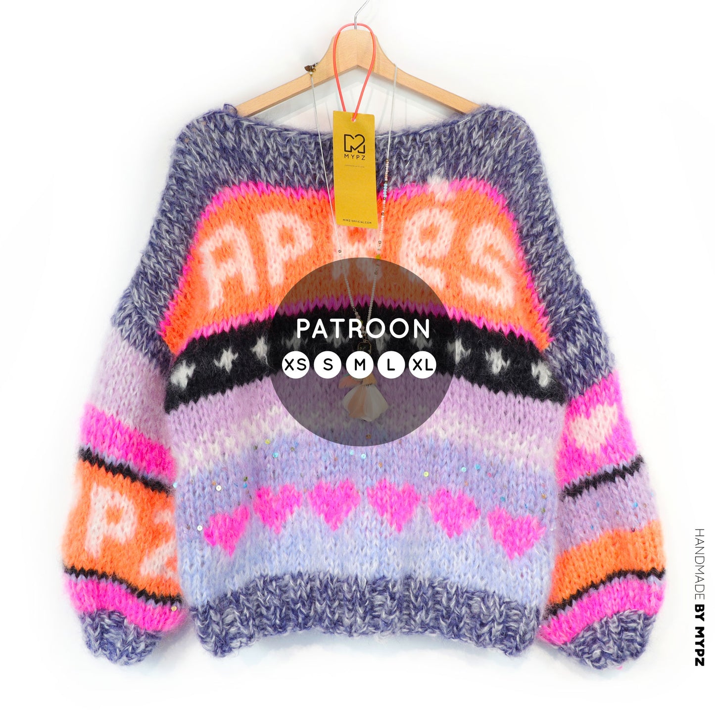 Knit pattern – MYPZ Chunky Mohair Pullover Après Ski No.9 (ENG-NL-DE)