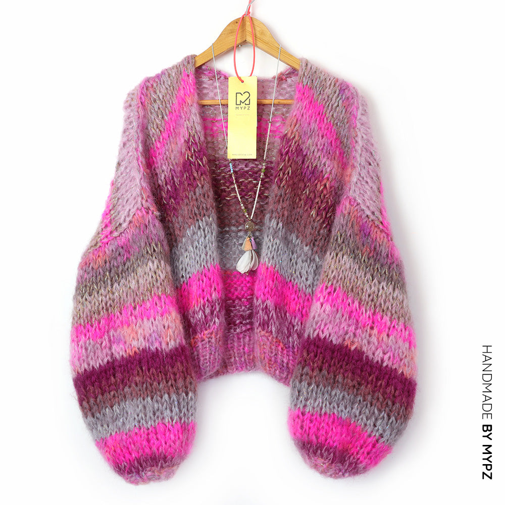 Knitting Kit – MYPZ Short Chunky Mohair Cardigan Valentine No.15 (ENG-NL)