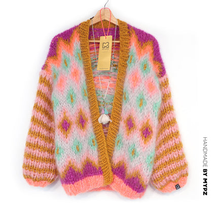 Knit pattern – Chunky Mohair Jacket Flora No.12 (ENG-DE-NL-ES-FR-IT-DA-SV-NO)