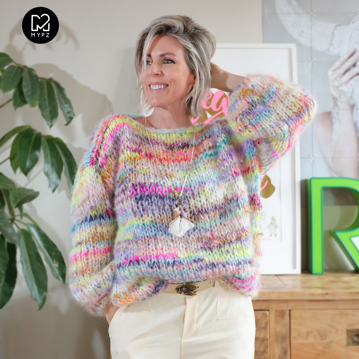 MYPZ Chunky Mohair Pullover Scrap