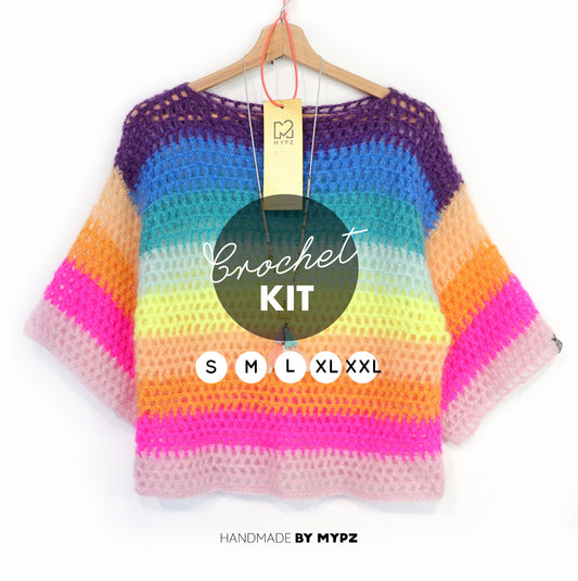 Crochet kit - Rainbow top