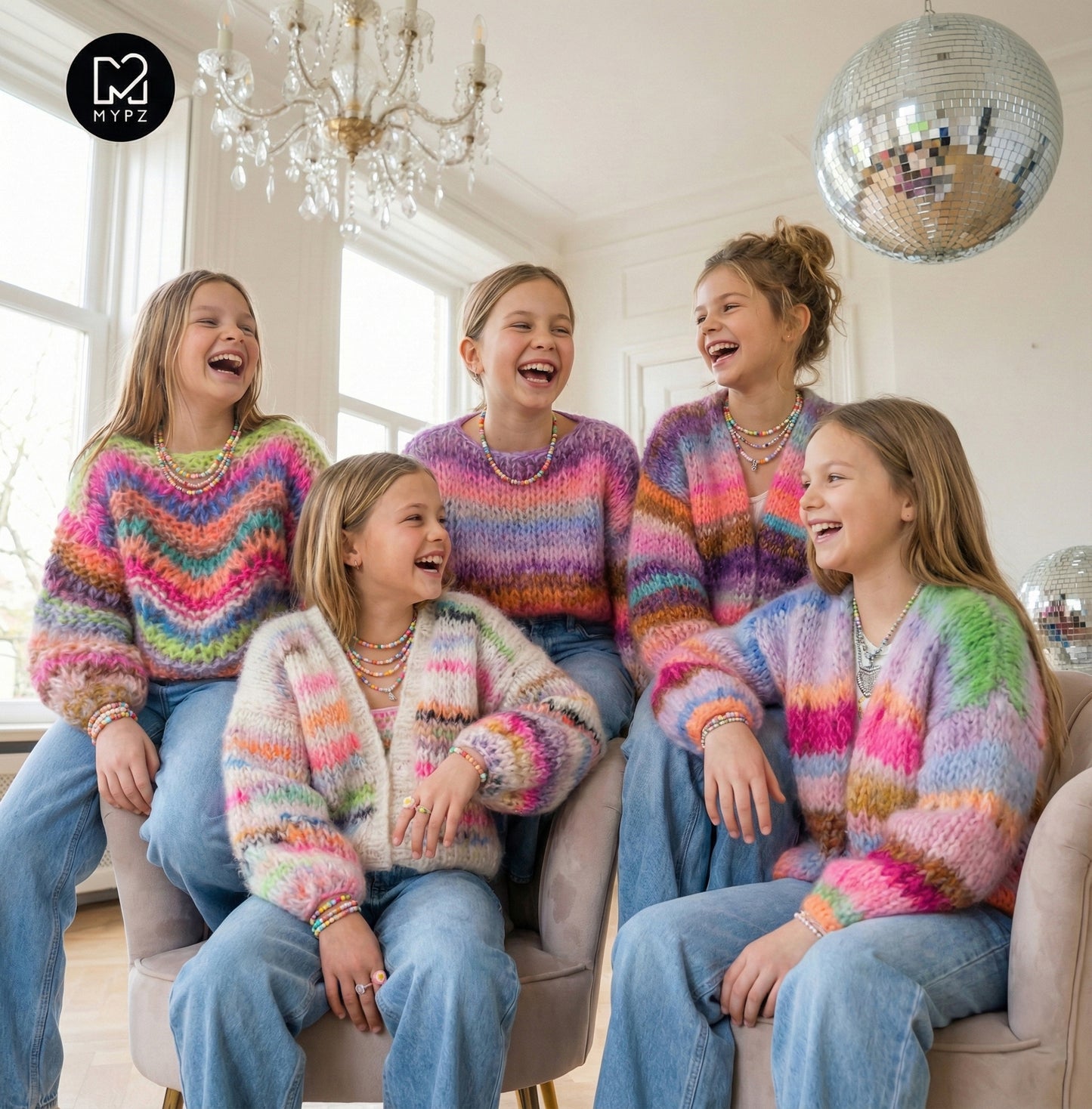 Knit pattern – MYPZ Chunky Mohair KIDS Pullover Wave No12 (ENG-NL-DE)