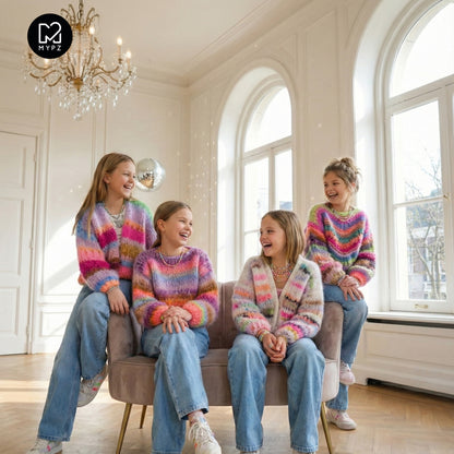 Knit pattern – MYPZ Chunky Mohair KIDS Pullover Wave No12 (ENG-NL-DE)