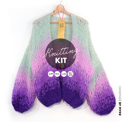 Knitting Kit – MYPZ Chunky Alpaca Cardigan Desert Bloom No.15 (ENG-NL-DE)