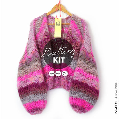 Knitting Kit – MYPZ Short Chunky Mohair Cardigan Valentine No.15 (ENG-NL)