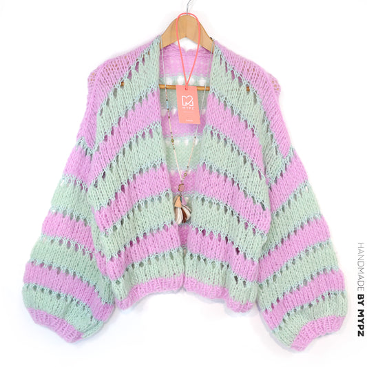 Knit pattern – MYPZ Light Alpaca Cardigan Minty Blush No.10 (ENG-NL-DE)