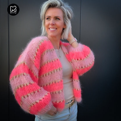 Knit pattern – MYPZ Short Light Mohair Cardigan Summerflow No10 (ENG-NL-DE)