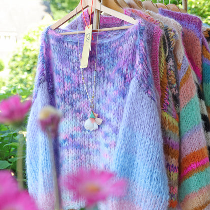 MYPZ Chunky Mohair Pullover Heliotrope