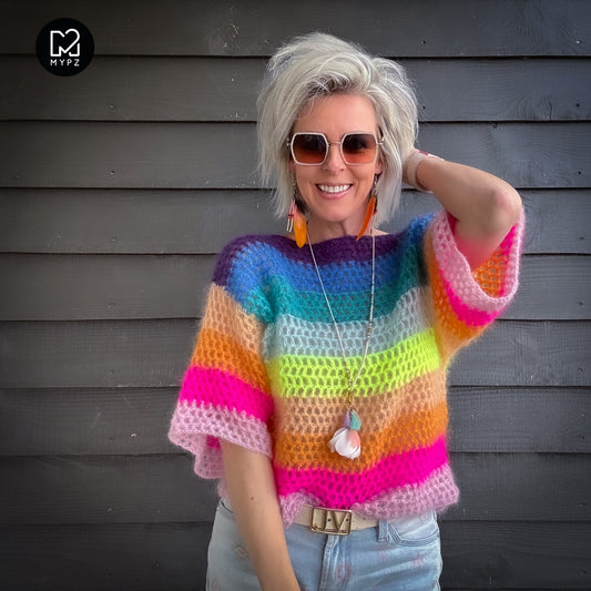 Crochet kit - Rainbow top