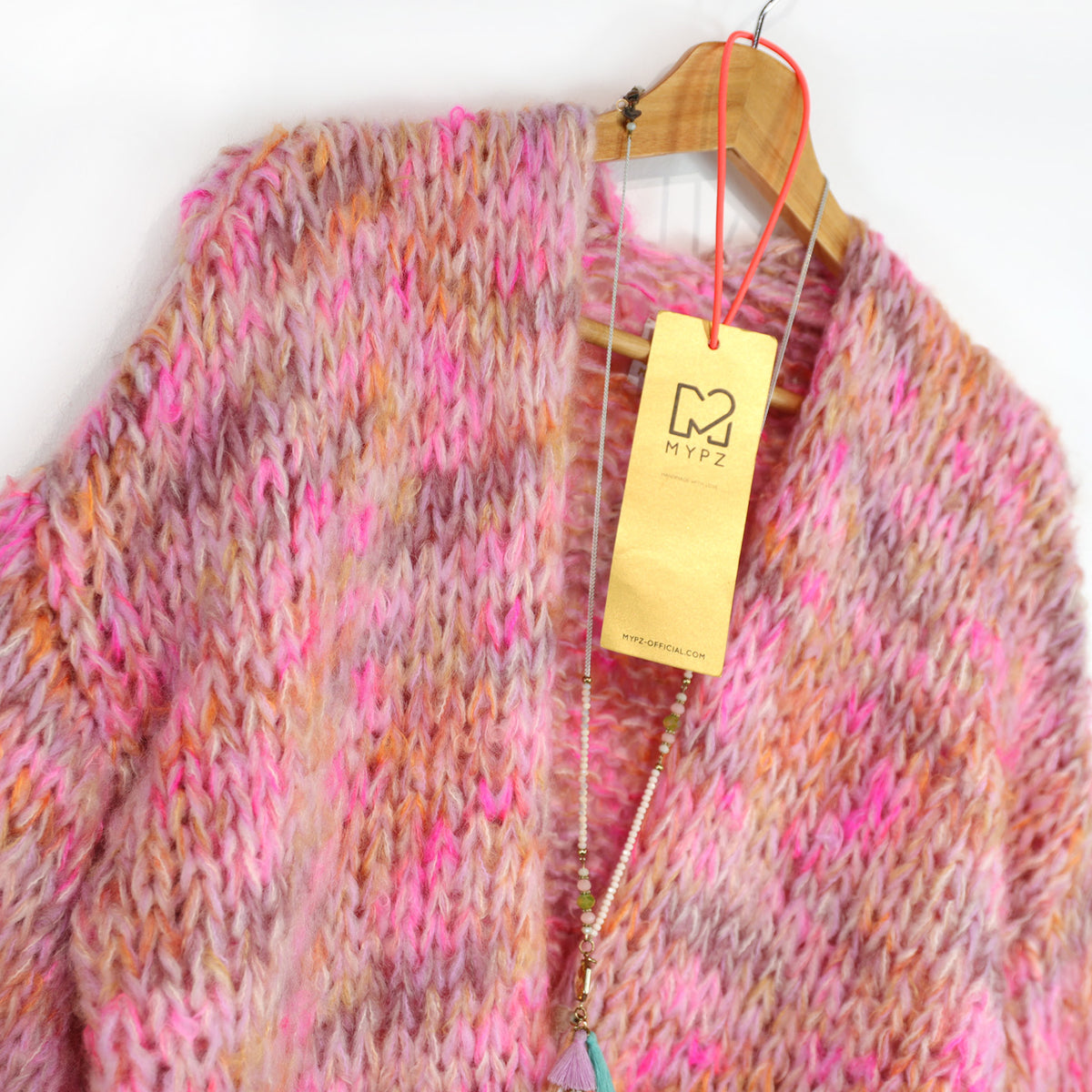 Knit Pattern – MYPZ Short Chunky Alpaca-Mohair Cardigan Pecan Dream No.15 (ENG-DE-NL-ES-FR-IT-DA-SV-NO)