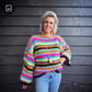 Knitting pattern - Striped mohair Pullover Dolce No6 (ENG-NL)