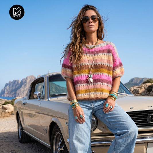 Knitting kit – MYPZ Basic Light Mohair Top Caramel No10 (ENG-NL-DE-FR)