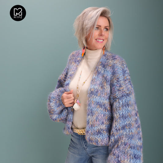 Knitting Kit – MYPZ Short Chunky Mohair Cardigan Western No.15 (ENG-NL-DE)