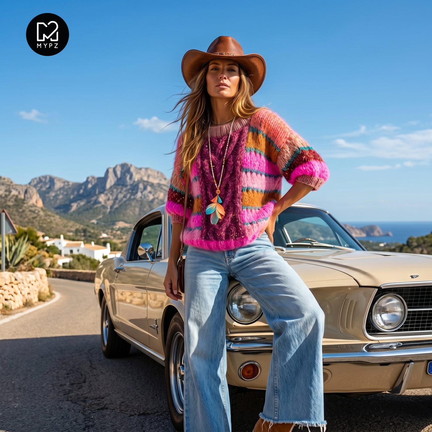 Knit pattern – MYPZ  Light Alpaca Mohair Top Wildberry No10 (ENG-NL-DE)