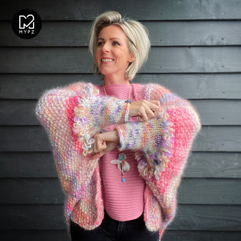 MYPZ Knitting Kit Loopy Love Cardigan Sweet No9