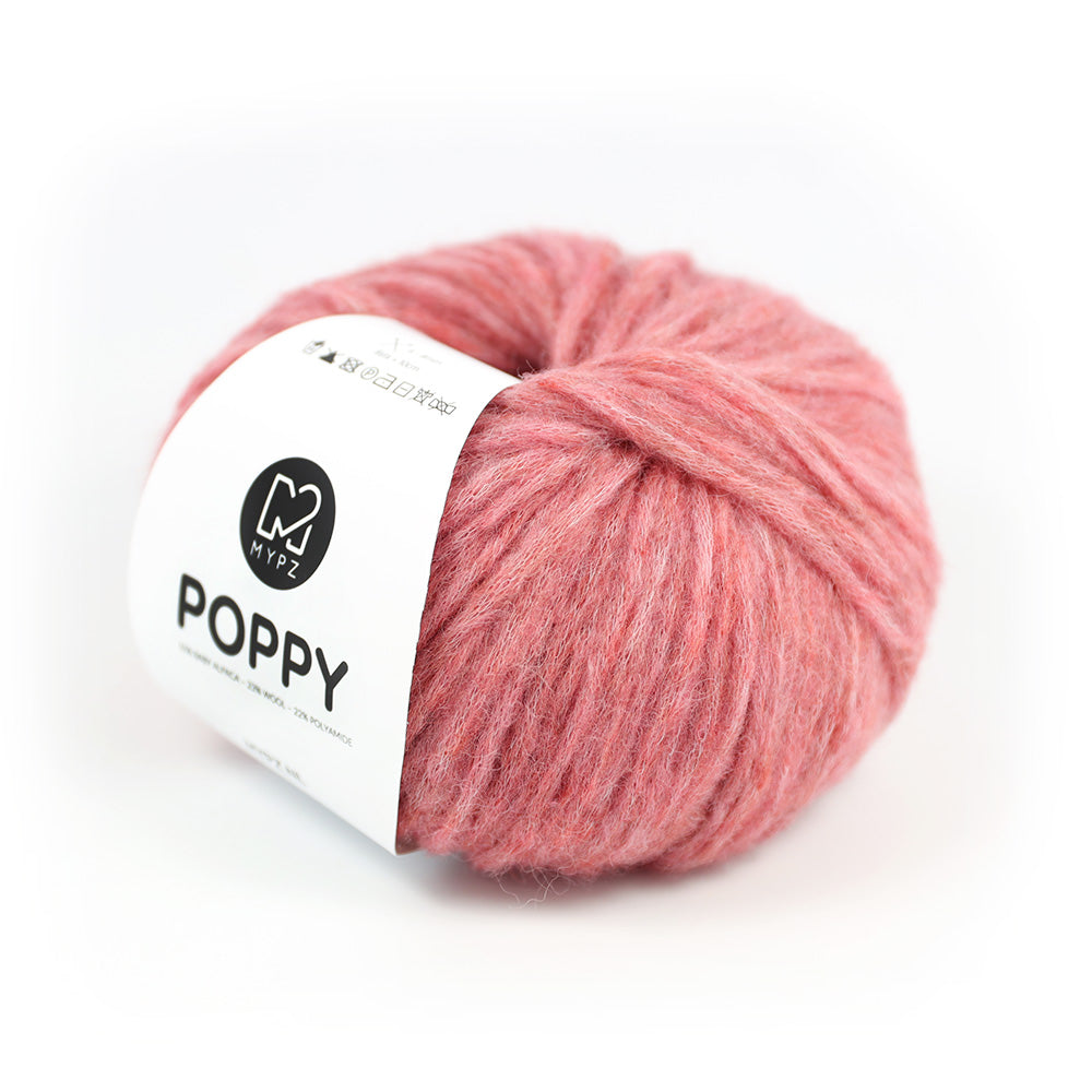 Crochet kit - MYPZ Fingerless Poppy Mittens (ENG-NL)