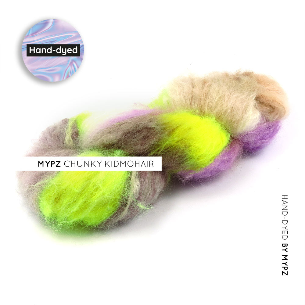 MYPZ hand-dyed chunky kidmohair Juicy