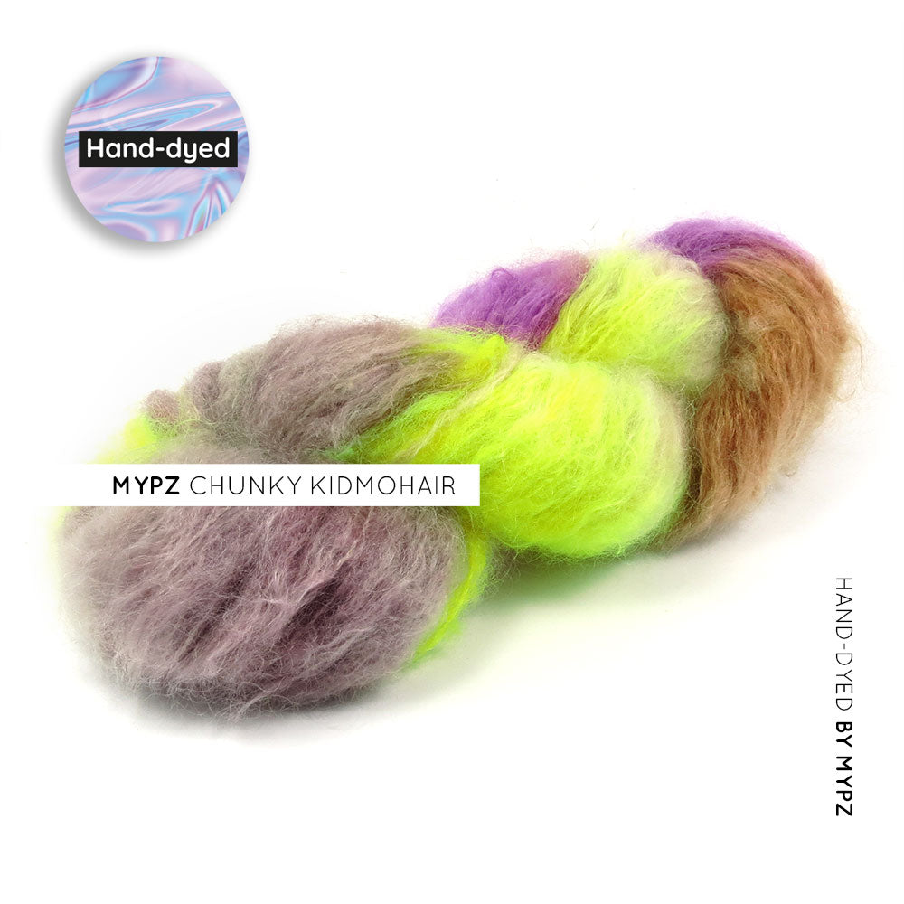 MYPZ hand-dyed chunky kidmohair Juicy