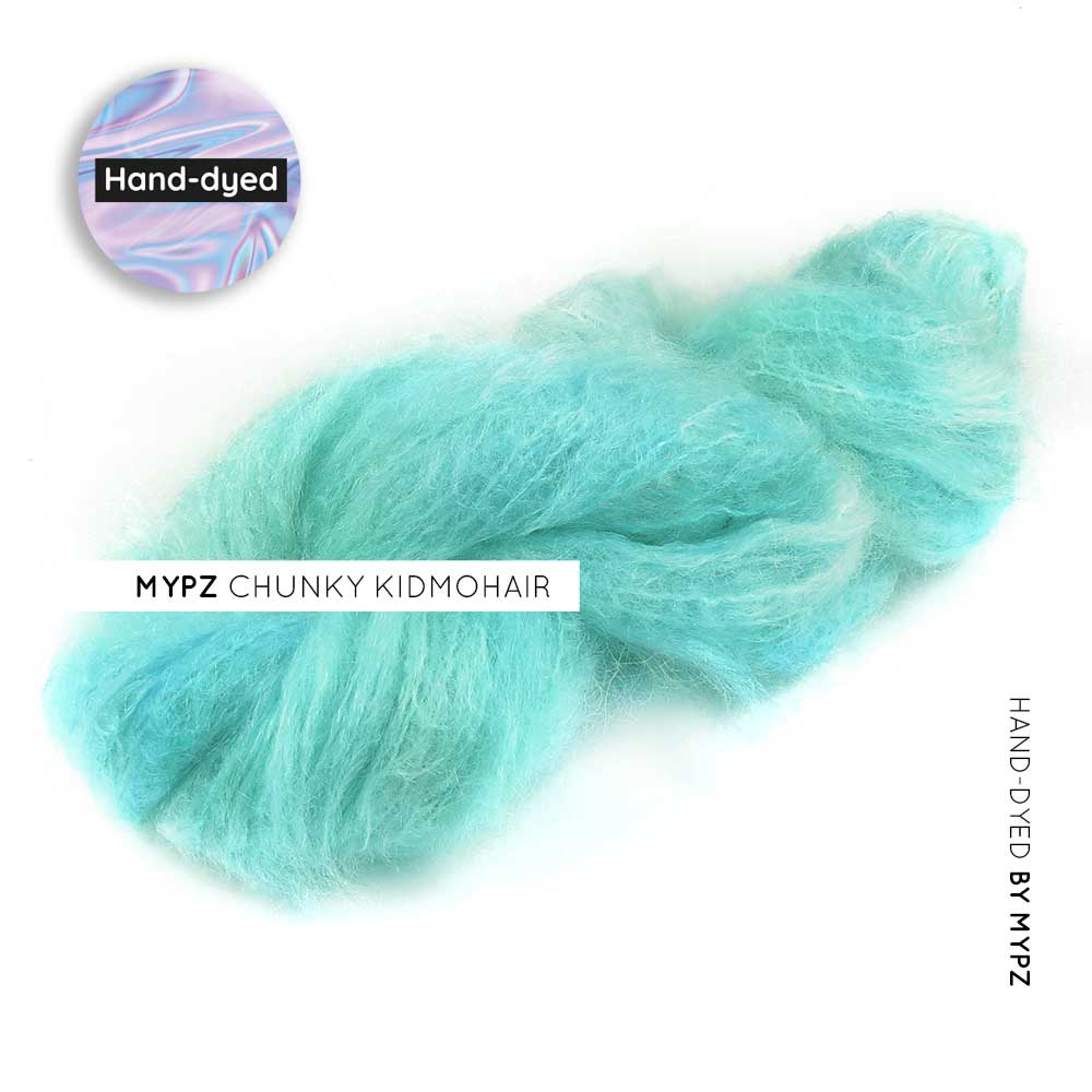 MYPZ chunky kidmohair Seabreeze hand-dyed