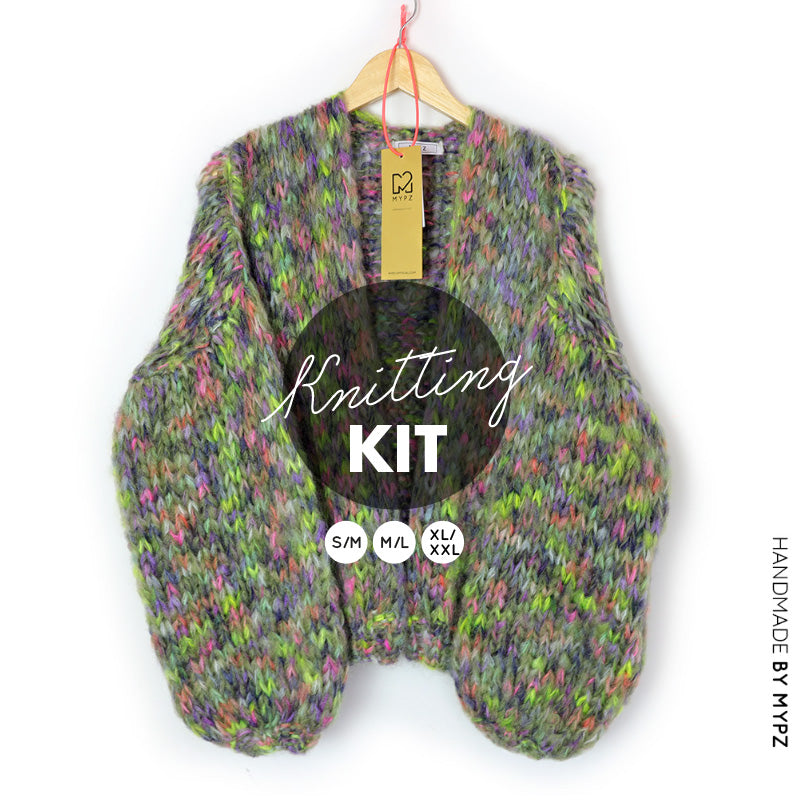 Knitting Kit – MYPZ Short Chunky Mohair Cardigan Rocky No.15 (ENG-NL)