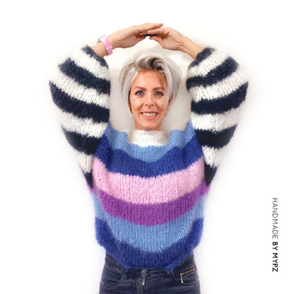 MYPZ striped mohair pullover NO9