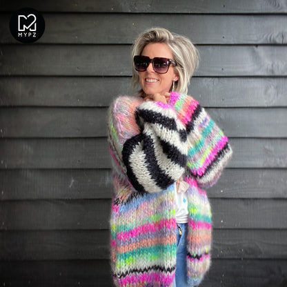 MYPZ Chunky Mohair Cardigan Indian Summer V2